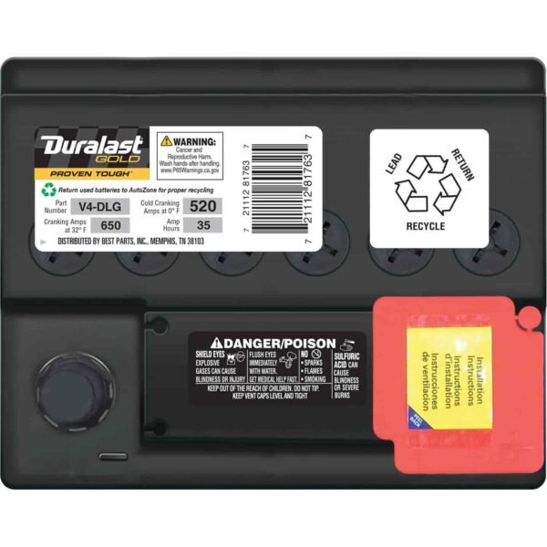 Duralast Gold Group Size 102R V4 Battery V4-DLG - Image 5