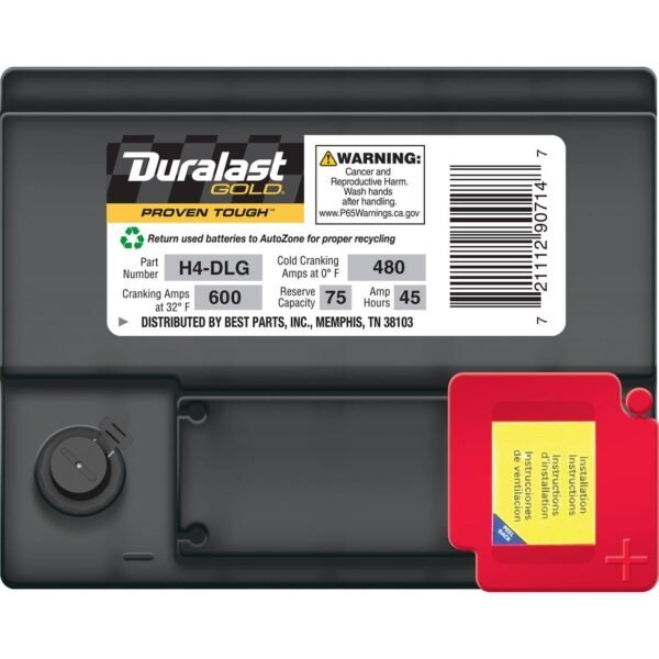Duralast Gold Group Size 140R H4 Battery H4-DLG - Image 3