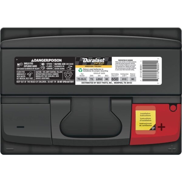 Duralast Gold Group Size 90 T5 Battery T5-DLG - Image 4